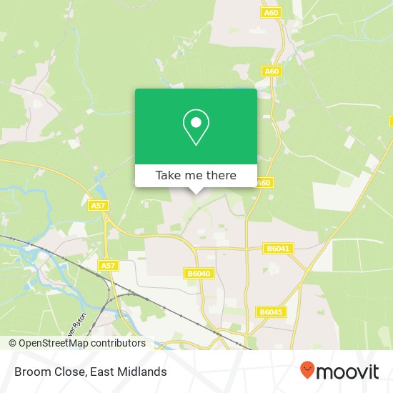 Broom Close map