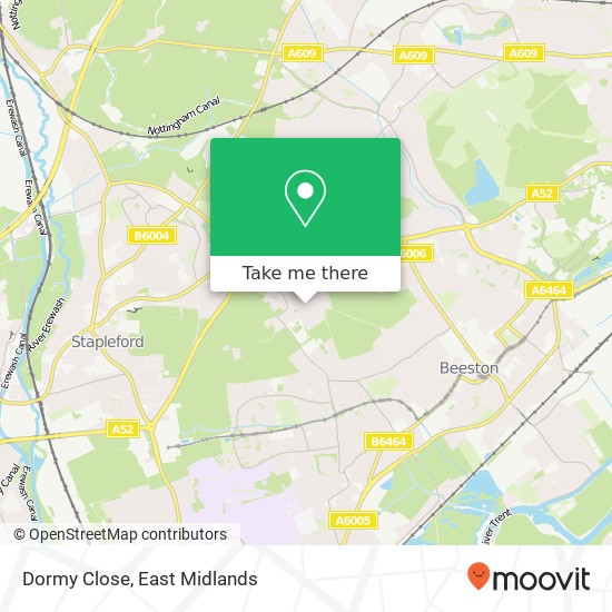 Dormy Close map