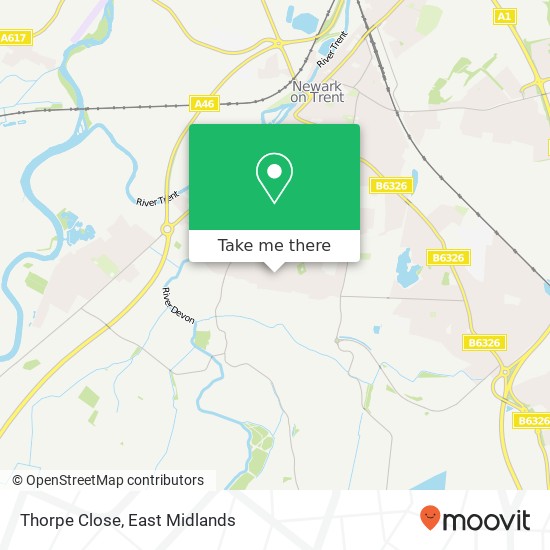 Thorpe Close map