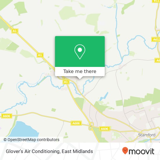 Glover's Air Conditioning map