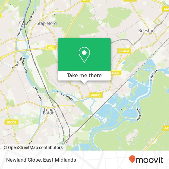 Newland Close map