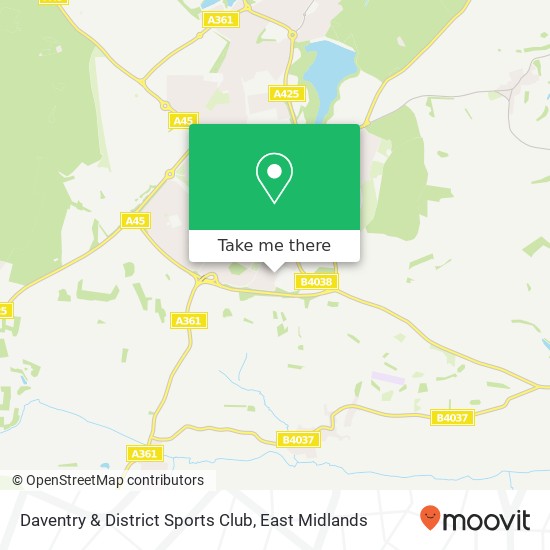 Daventry & District Sports Club map