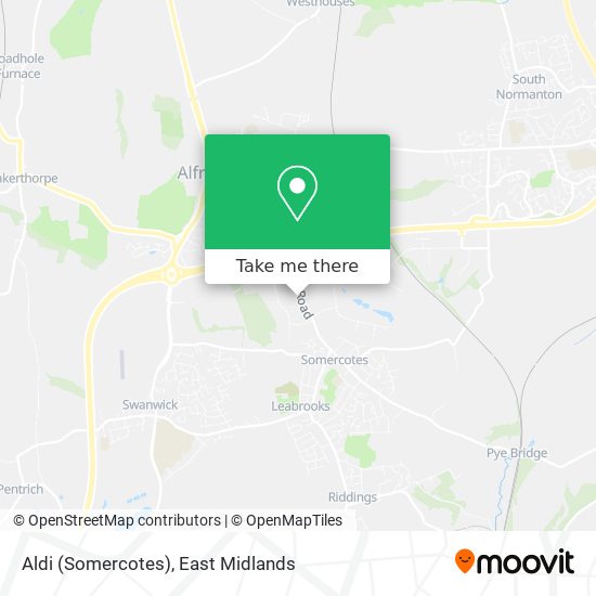 Aldi (Somercotes) map