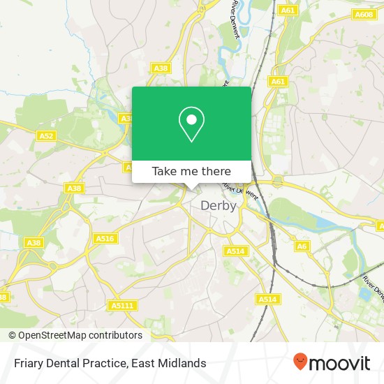 Friary Dental Practice map