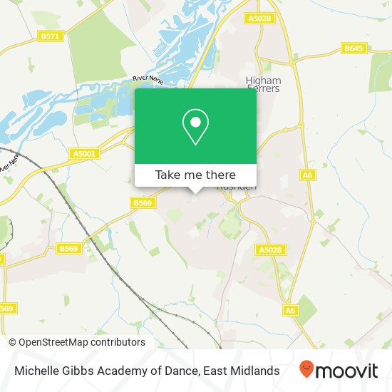 Michelle Gibbs Academy of Dance map