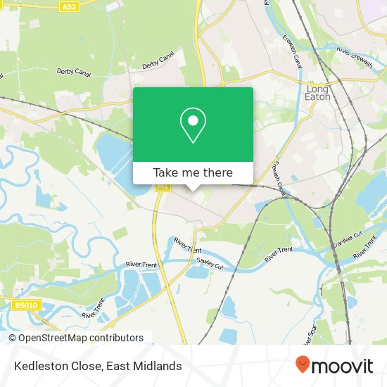 Kedleston Close map