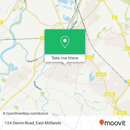 124 Devon Road map