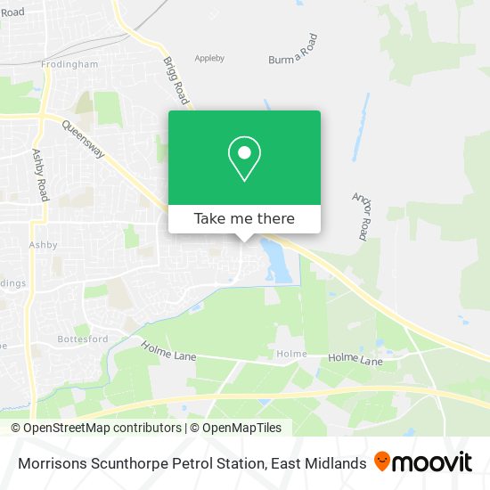 Morrisons Scunthorpe Petrol Station map