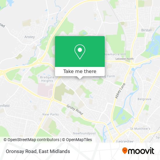Oronsay Road map