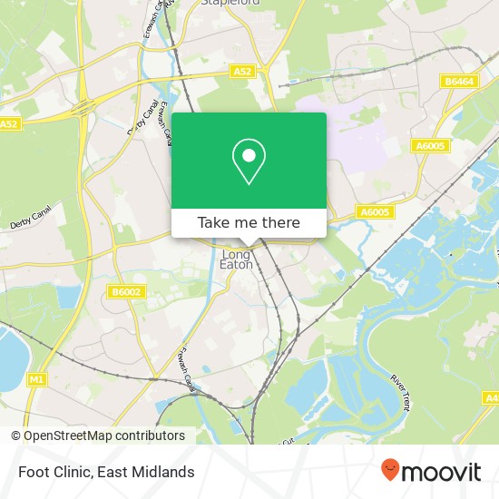 Foot Clinic map