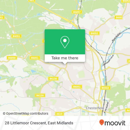 28 Littlemoor Crescent map