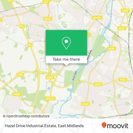 Hazel Drive Industrial Estate map