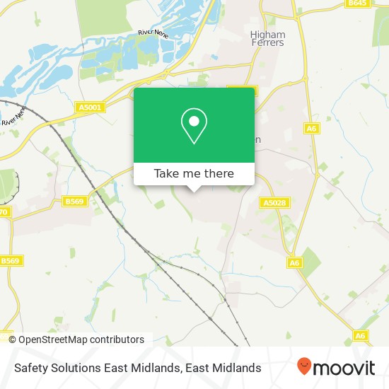 Safety Solutions East Midlands map