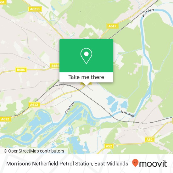 Morrisons Netherfield Petrol Station map
