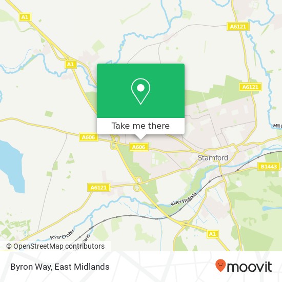 Byron Way map