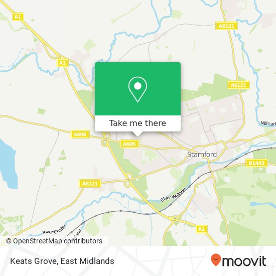 Keats Grove map