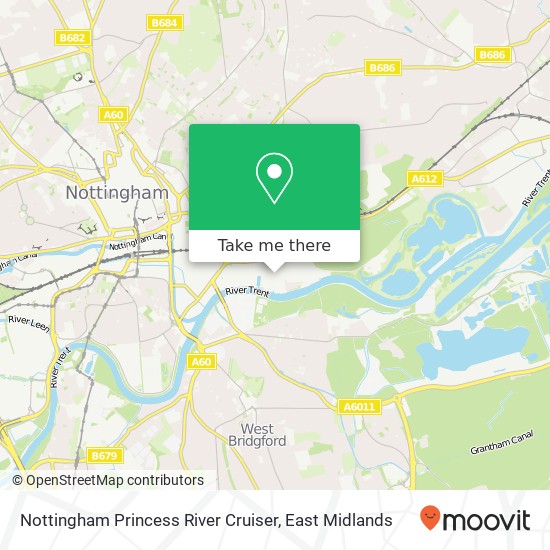 Nottingham Princess River Cruiser map
