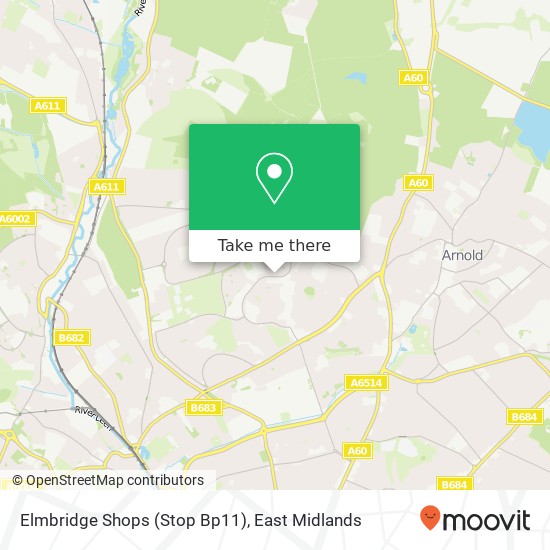 Elmbridge Shops (Stop Bp11) map