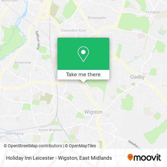 Holiday Inn Leicester - Wigston map