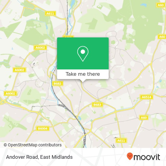 Andover Road map