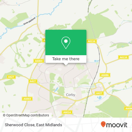 Sherwood Close map