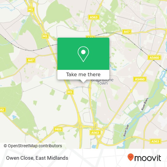 Owen Close map