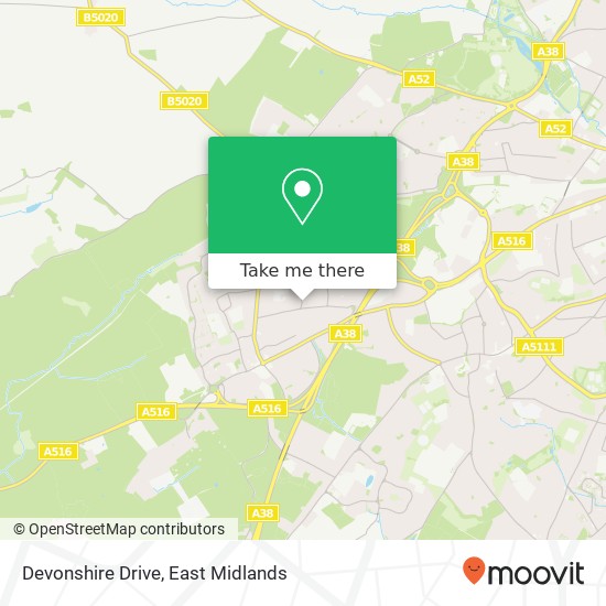 Devonshire Drive map