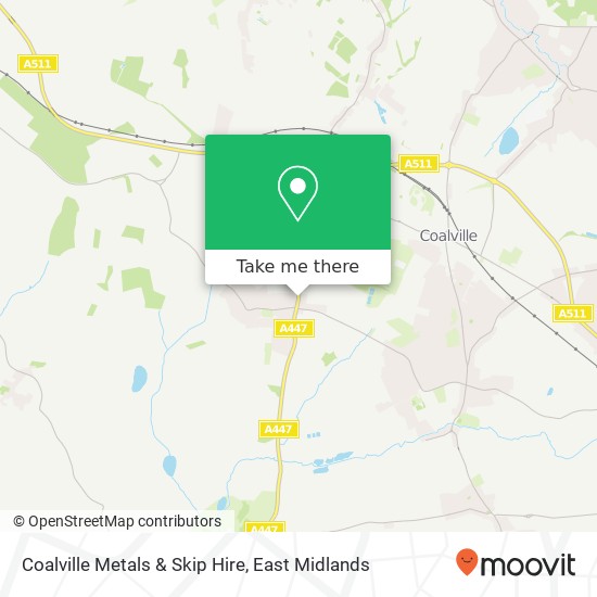 Coalville Metals & Skip Hire map