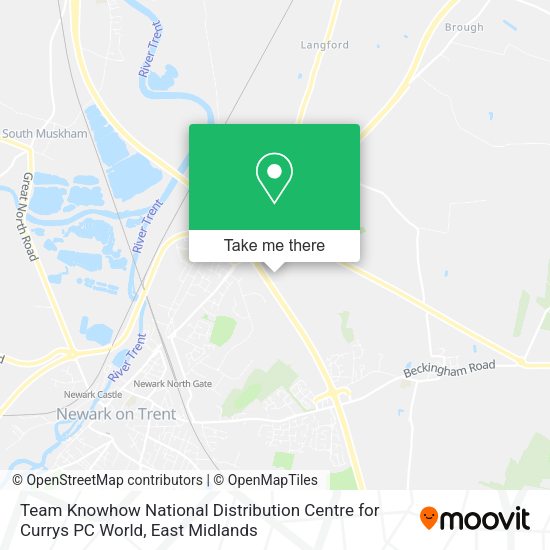 How to get to Team Knowhow National Distribution Centre for Currys PC
