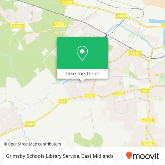 Grimsby Schools Library Service map