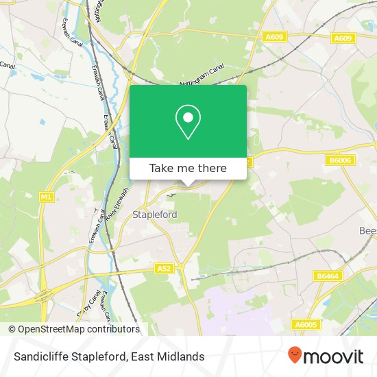 Sandicliffe Stapleford map