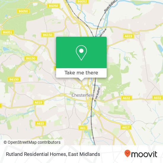 Rutland Residential Homes map