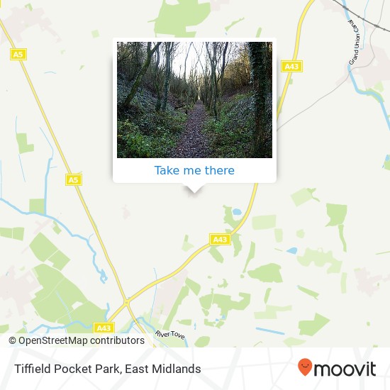 Tiffield Pocket Park map