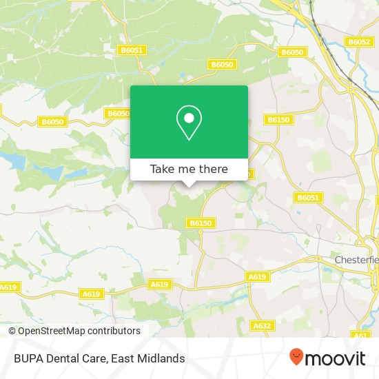 BUPA Dental Care map