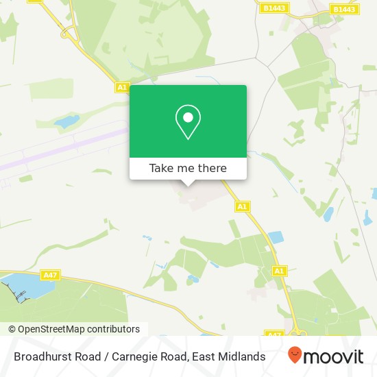 Broadhurst Road / Carnegie Road map