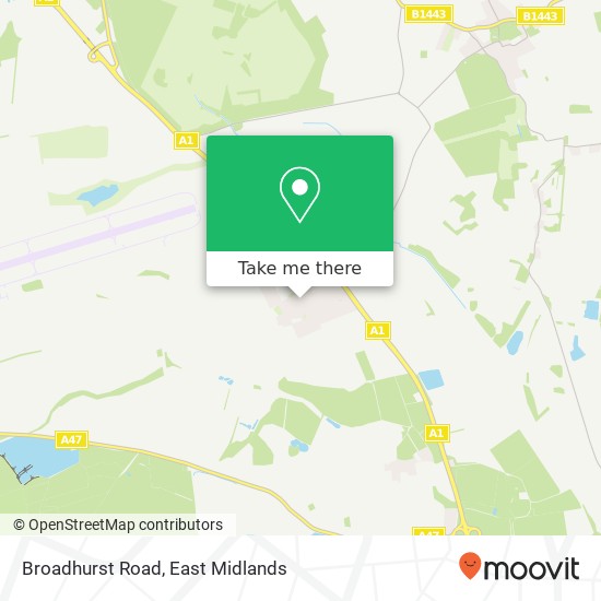 Broadhurst Road map