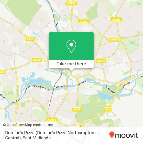 Domino's Pizza (Domino's Pizza Northampton - Central) map