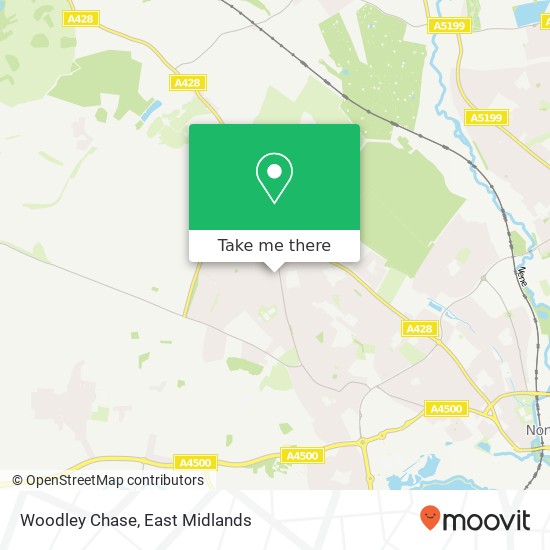 Woodley Chase map
