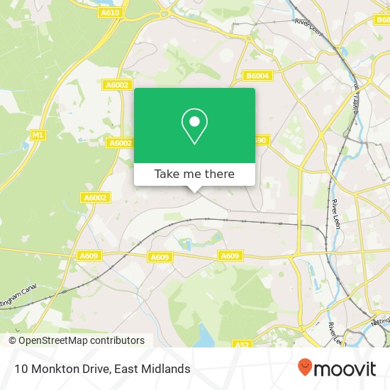 10 Monkton Drive map