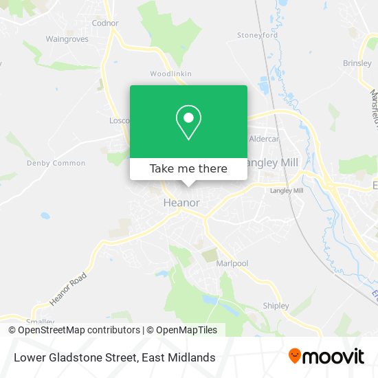 Lower Gladstone Street map