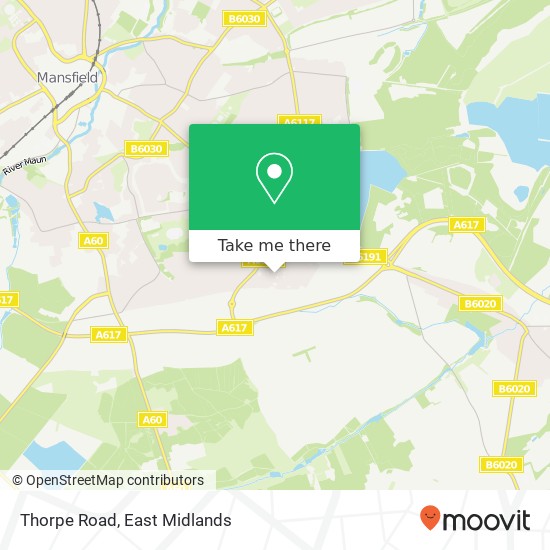 Thorpe Road map