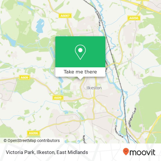 Victoria Park, Ilkeston map