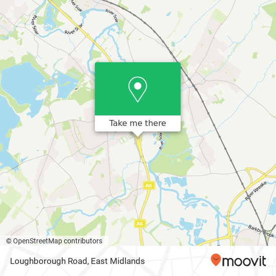 Loughborough Road map