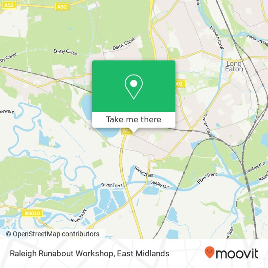 Raleigh Runabout Workshop map