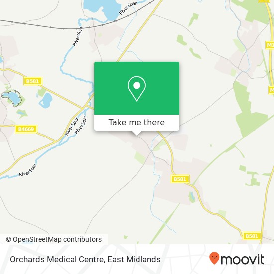 Orchards Medical Centre map
