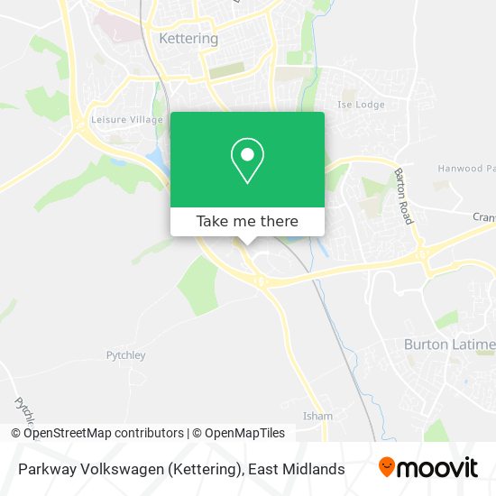 Parkway Volkswagen (Kettering) map