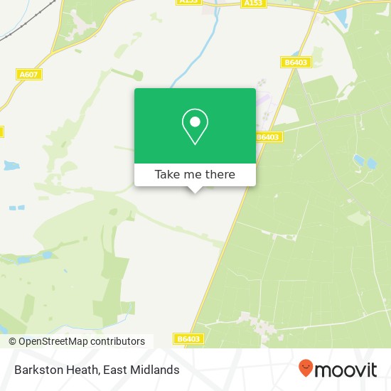Barkston Heath map