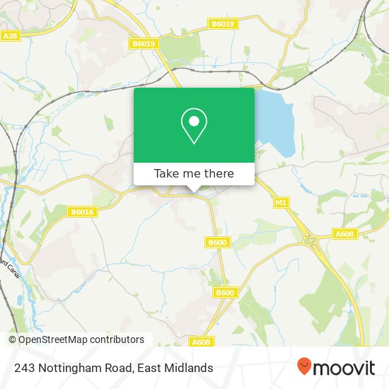 243 Nottingham Road map