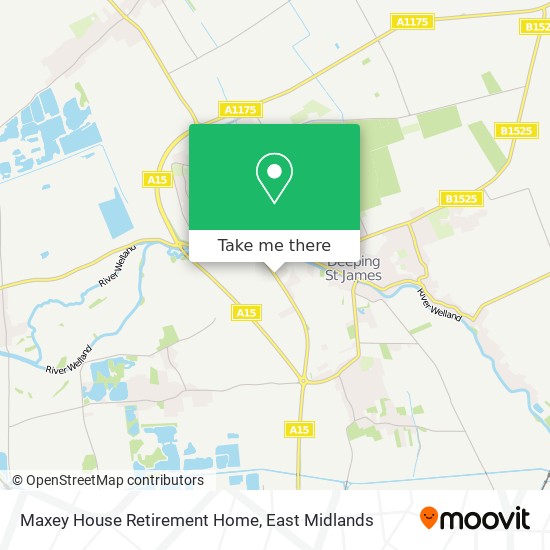 Maxey House Retirement Home map
