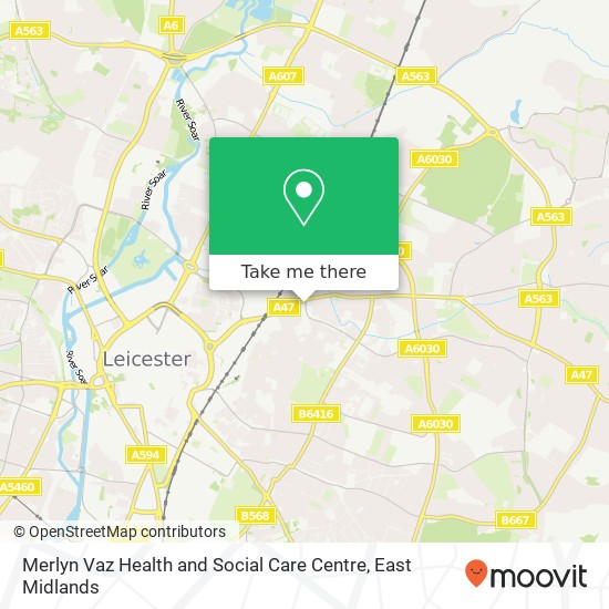 Merlyn Vaz Health and Social Care Centre map